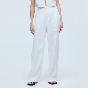 Madewell The Harlow Wide-Leg Pant in 100% Linen